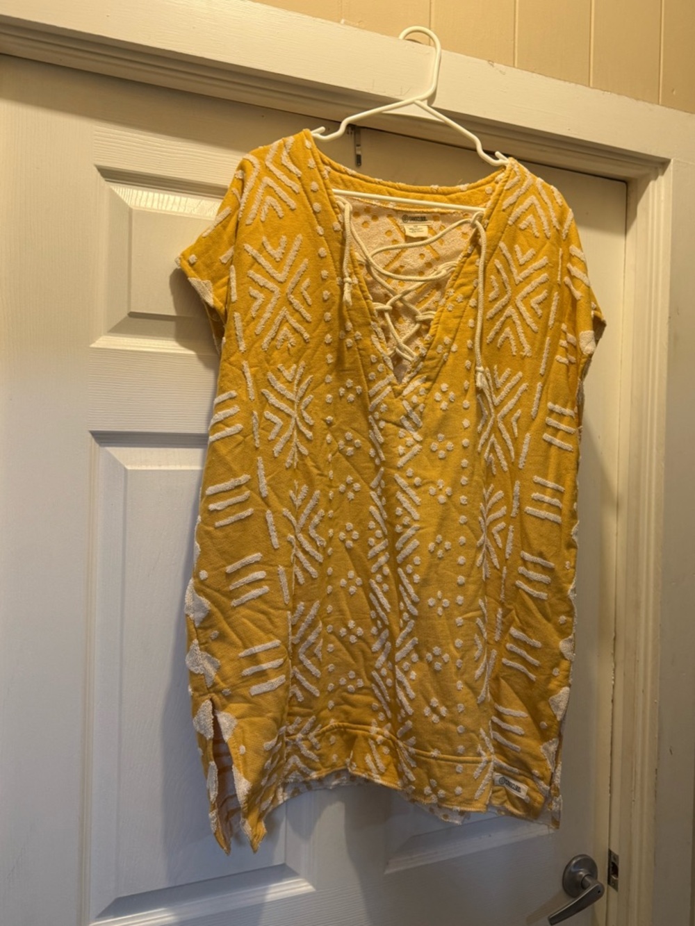 Sand Cloud Women’s Mustard Yellow Beach Adobe Mud Cover-Up Tunic - Picture 5 of 10